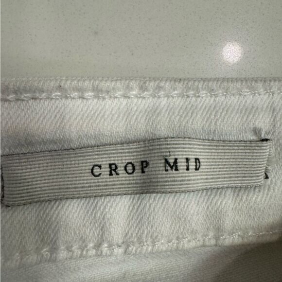 Guess white Jean crops distressed  30 - Picture 6 of 6